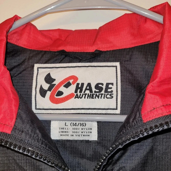 Dale Earnhardt Jr #8 Chase Authentics Jacket size youth L(14/16) black and red - Picture 4 of 8